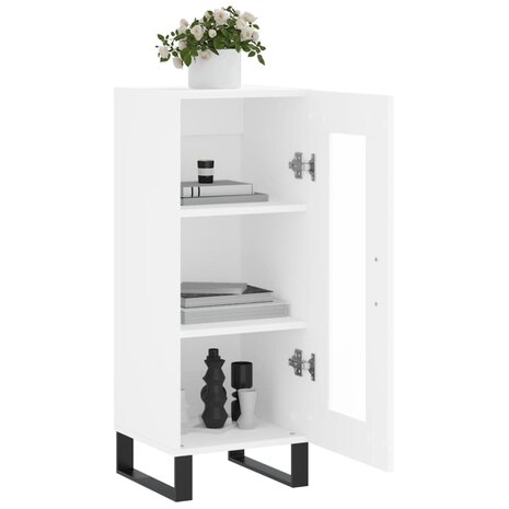 Dressoir 34,5x34x90 cm bewerkt hout wit 4