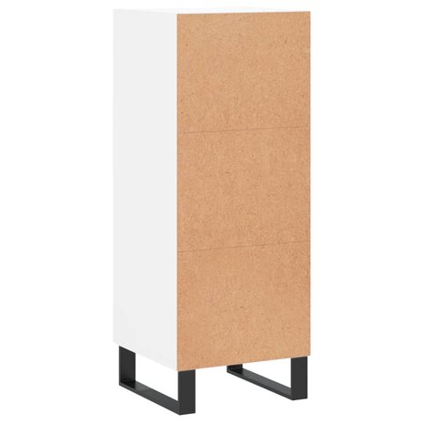 Dressoir 34,5x34x90 cm bewerkt hout wit 8