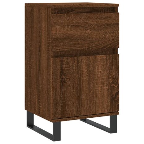 Dressoir 40x35x70 cm bewerkt hout bruin eikenkleur 2