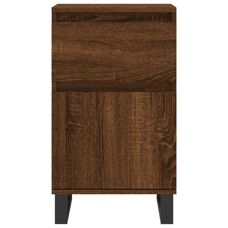 Dressoir 40x35x70 cm bewerkt hout bruin eikenkleur 5