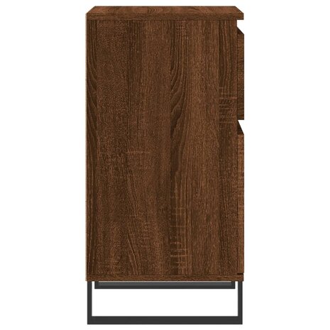 Dressoir 40x35x70 cm bewerkt hout bruin eikenkleur 7