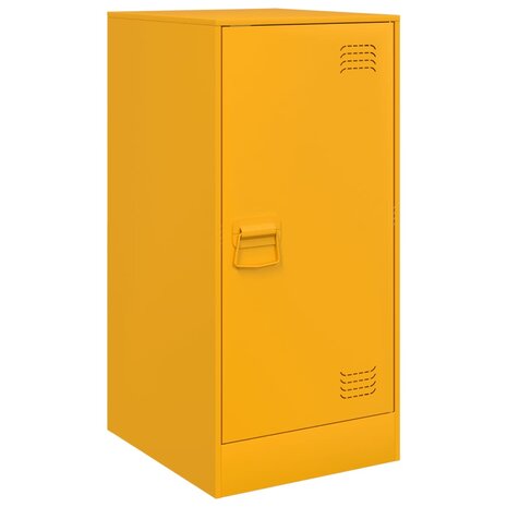Dressoir 34,5x39x73 cm staal mosterdgeel 2