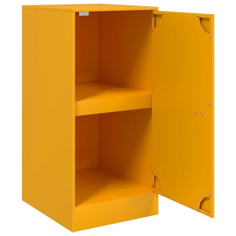Dressoir 34,5x39x73 cm staal mosterdgeel 7