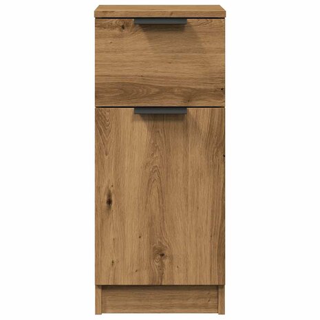 Dressoir 30x30x70 cm bewerkt hout artisanaal eikenkleur 5