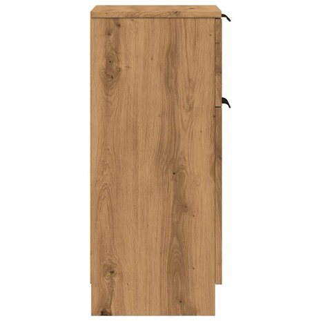Dressoir 30x30x70 cm bewerkt hout artisanaal eikenkleur 6