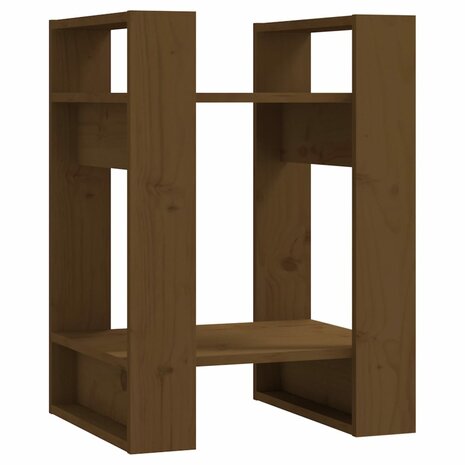 Boekenkast/kamerscherm 41x35x57 cm grenenhout honingbruin 2