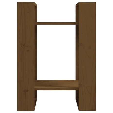 Boekenkast/kamerscherm 41x35x57 cm grenenhout honingbruin 3