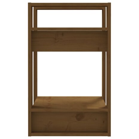 Boekenkast/kamerscherm 41x35x57 cm grenenhout honingbruin 4