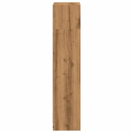 Boekenkast 40x24x109 cm bewerkt hout artisanaal eikenkleurig 5