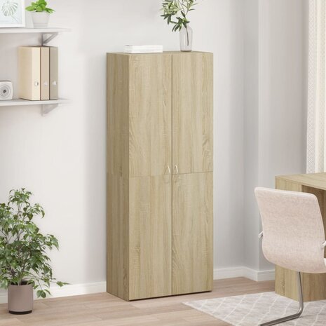 Archiefkast 60x32x153 cm bewerkt hout sonoma eikenkleurig 3