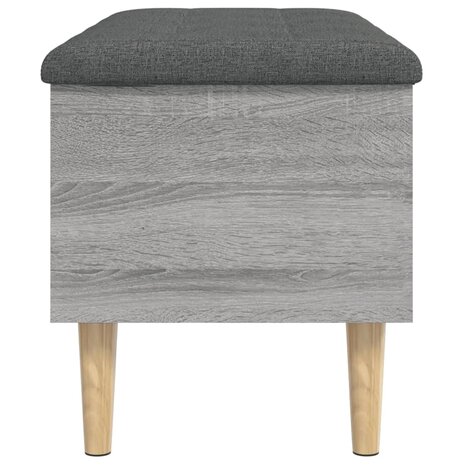 Opbergbankje 82x42x46 cm bewerkt hout grijs sonoma eikenkleurig 6