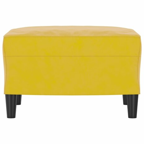 Voetenbank 60x50x41 cm fluweel geel 3