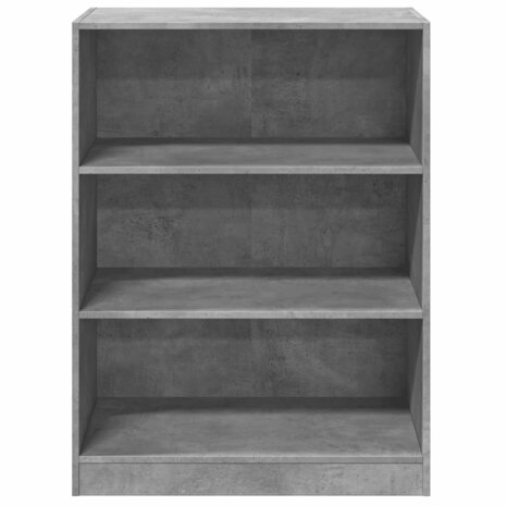 Kledingkast 77x48x102 cm bewerkt hout betongrijs 5