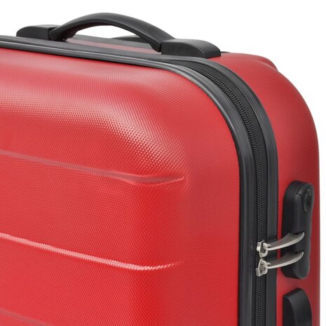 3-delige Kofferset hard 45,5/55/66 cm rood 3