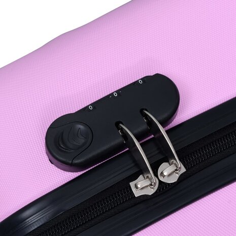 Harde koffer ABS roze 6