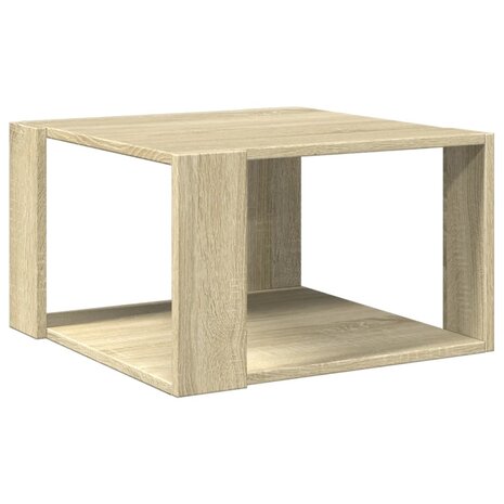 Salontafel 51,5x51,5x30 cm bewerkt hout sonoma eikenkleurig 6