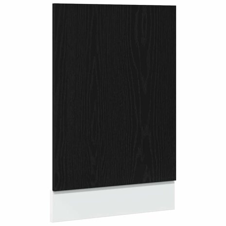 Vaatwasserpaneel 45x1,5x67 cm bewerkt hout zwart eiken 2