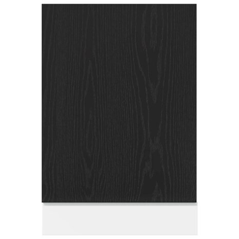 Vaatwasserpaneel 45x1,5x67 cm bewerkt hout zwart eiken 4