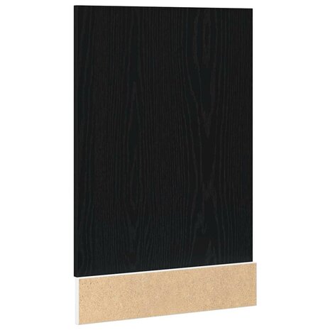 Vaatwasserpaneel 45x1,5x67 cm bewerkt hout zwart eiken 6