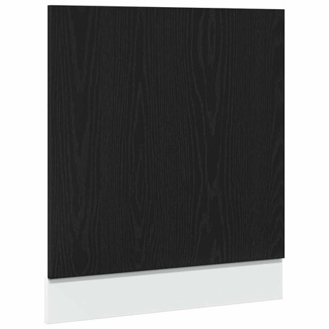 Vaatwasserpaneel 60x1,5x67 cm bewerkt hout zwart eiken 2