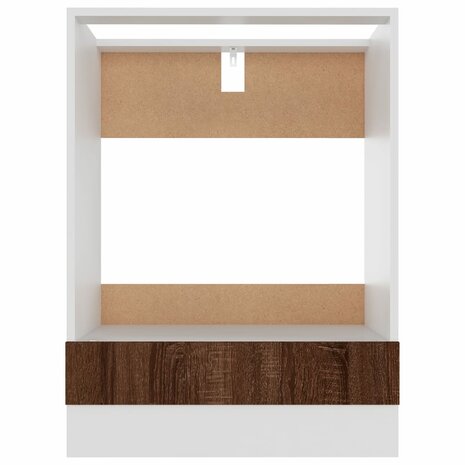 Ovenkast Riga 60x46x81,5 cm bewerkt hout bruin eikenkleur 5