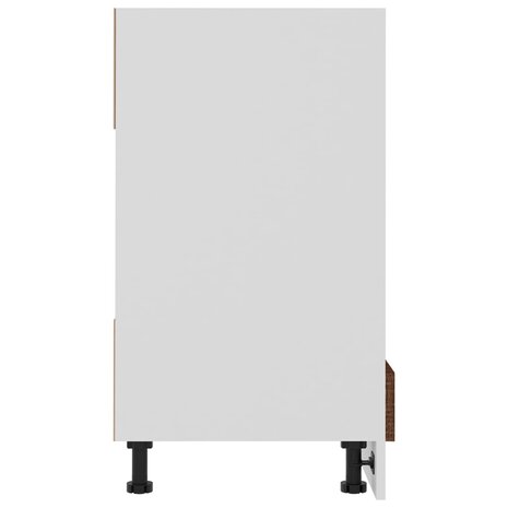 Ovenkast Riga 60x46x81,5 cm bewerkt hout bruin eikenkleur 6