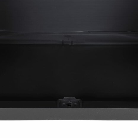 Tuinkast 65x37x85 cm polypropeen grijs en zwart 8