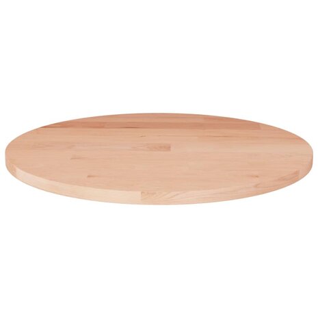 Tafelblad rond Ø30x1,5 cm onbehandeld massief eikenhout 1