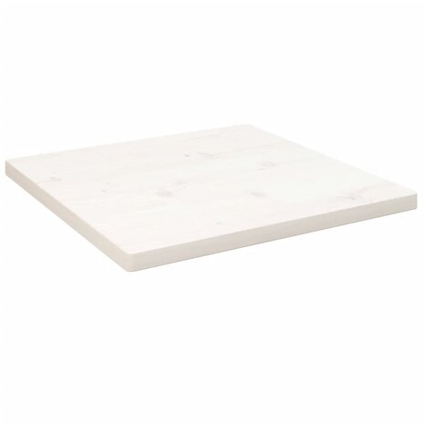 Tafelblad vierkant 40x40x2,5 cm massief grenenhout wit 1