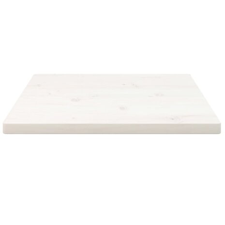 Tafelblad vierkant 40x40x2,5 cm massief grenenhout wit 3