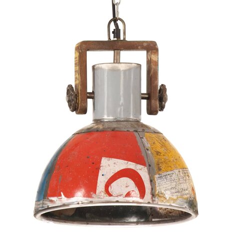 Hanglamp industrieel rond 25 W E27 30 cm meerkleurig 2