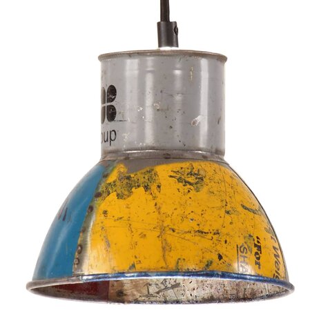 Hanglamp industrieel rond 25 W E27 17 cm meerkleurig 2