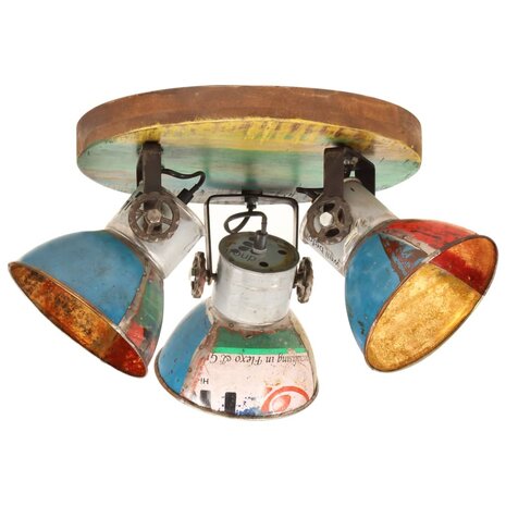 Plafondlamp industrieel 25 W E27 42x25 cm meerkleurig 1