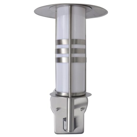 Pagode vormige RVS wandlamp met bewegingssensor 2