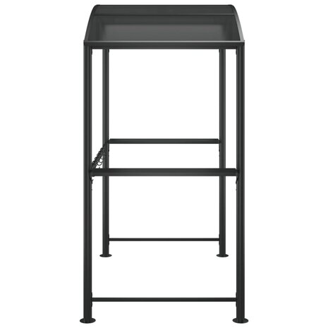 Barbecue-overkapping 210x114x230 cm staal antracietkleurig 4