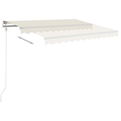 Luifel automatisch uittrekbaar 300x250 cm crème 3