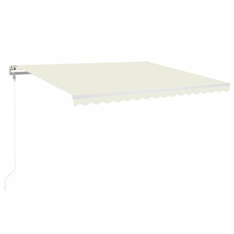 Luifel automatisch uittrekbaar 400x350 cm crèmekleurig 2