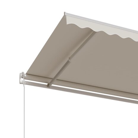 Luifel automatisch uittrekbaar 400x350 cm crèmekleurig 5