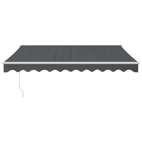 Luifel automatisch uitschuifbaar 3x2,5 m antracietkleurig 3