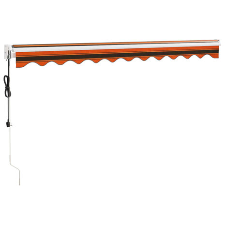 Luifel automatisch uitschuifbaar 3x2,5 m oranje en bruin 6