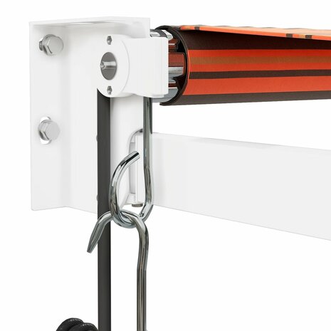 Luifel automatisch uitschuifbaar 3x2,5 m oranje en bruin 7