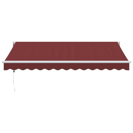 Luifel automatisch uittrekbaar 350x250 cm bordeauxrood 3
