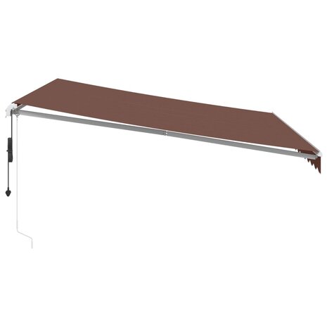 Luifel automatisch uittrekbaar 400x350 cm bruin 4