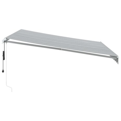 Luifel automatisch uittrekbaar 400x350 cm antraciet en wit 4
