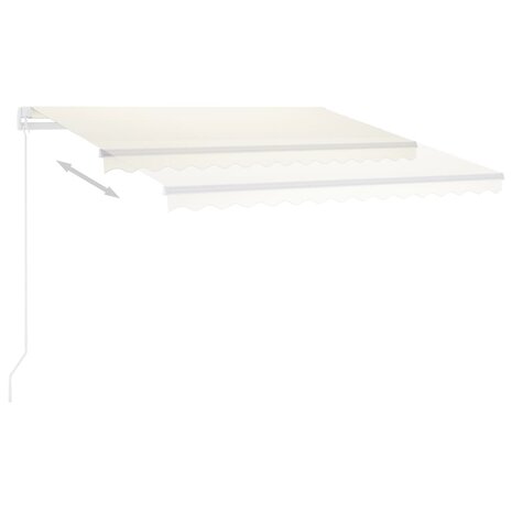Luifel vrijstaand automatisch 300x250 cm crèmekleurig 4