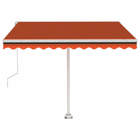 Luifel vrijstaand automatisch 300x250 cm oranje en bruin 5