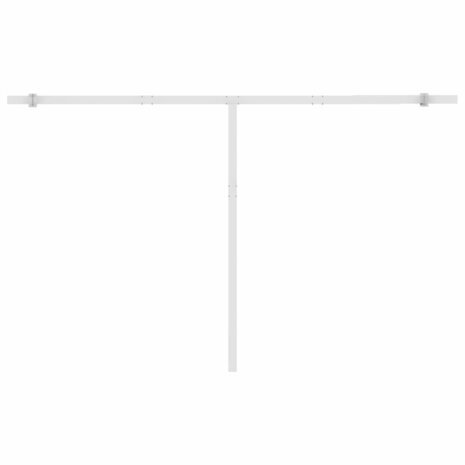 Luifel vrijstaand handmatig uittrekbaar 450x300 cm geel en wit 9