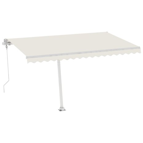 Luifel vrijstaand automatisch 450x300 cm crèmekleurig 2