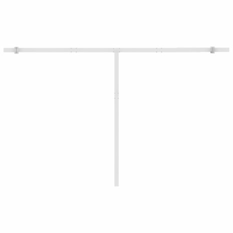 Luifel vrijstaand handmatig uittrekbaar 400x350 cm crèmekleurig 9