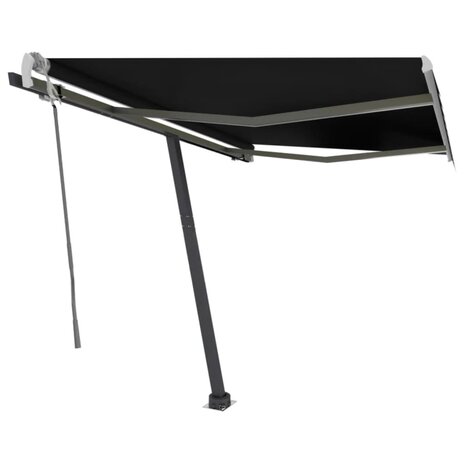 Luifel vrijstaand handmatig uittrekbaar 300x250 cm antraciet 2